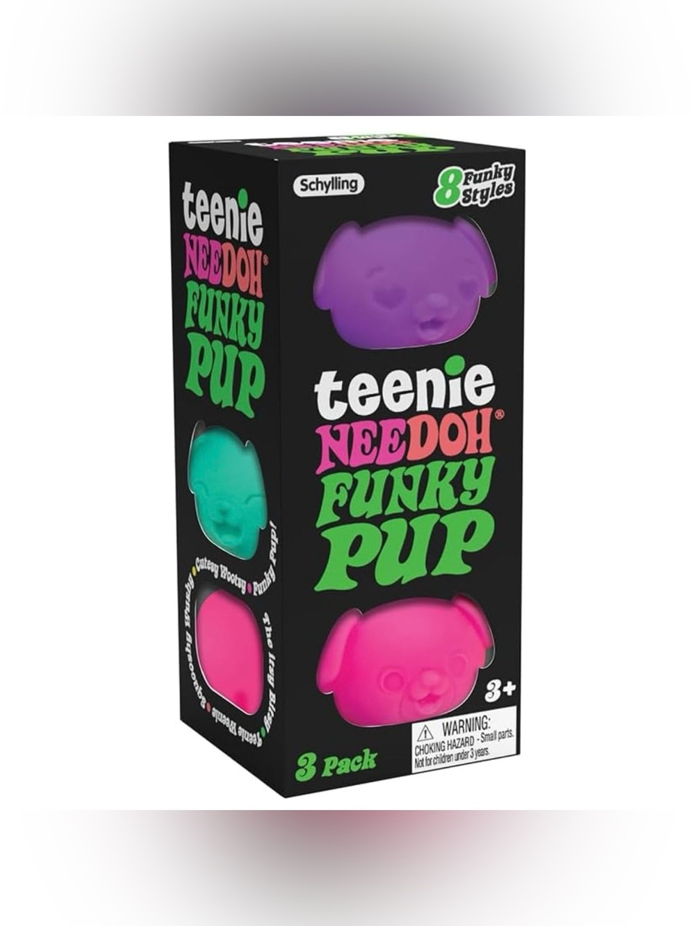 NeeDoh Teenie Funky Pup of 3